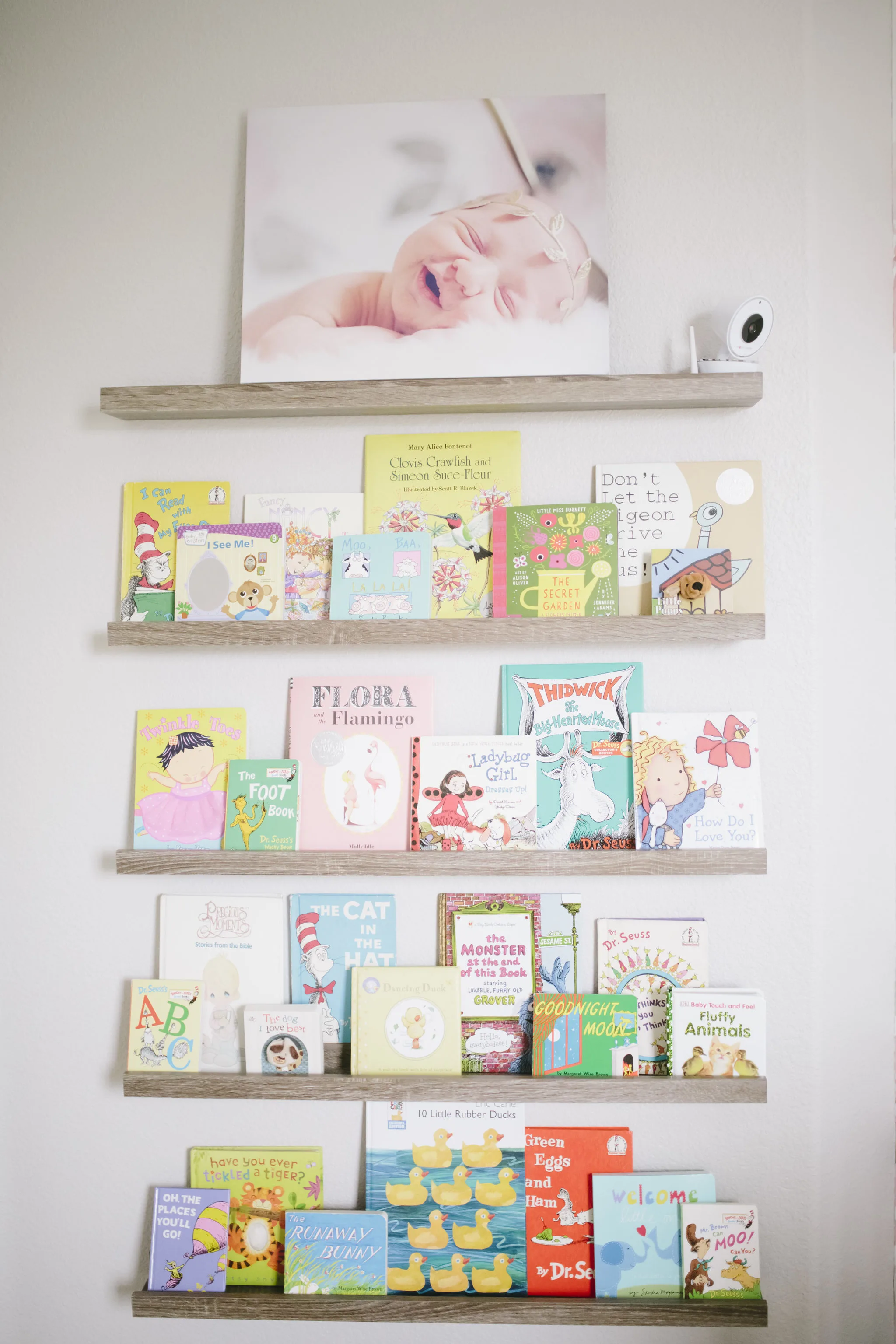 Library Wall in Nursery