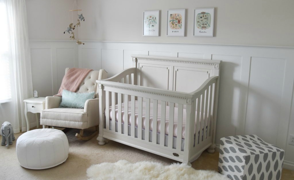 Pink and Gray Girls Nursery - Project Nursery