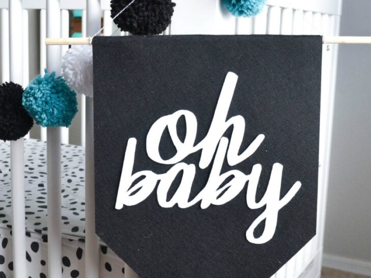 DIY Modern Felt Banner