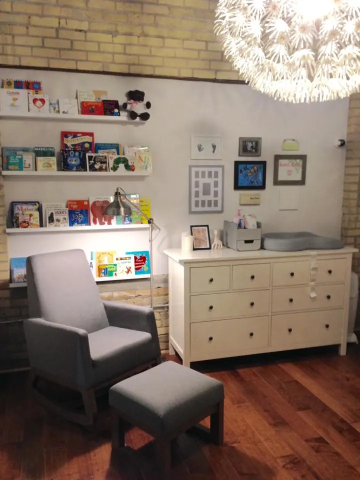 Modern Children's Book Nursery in a Minnesota Loft