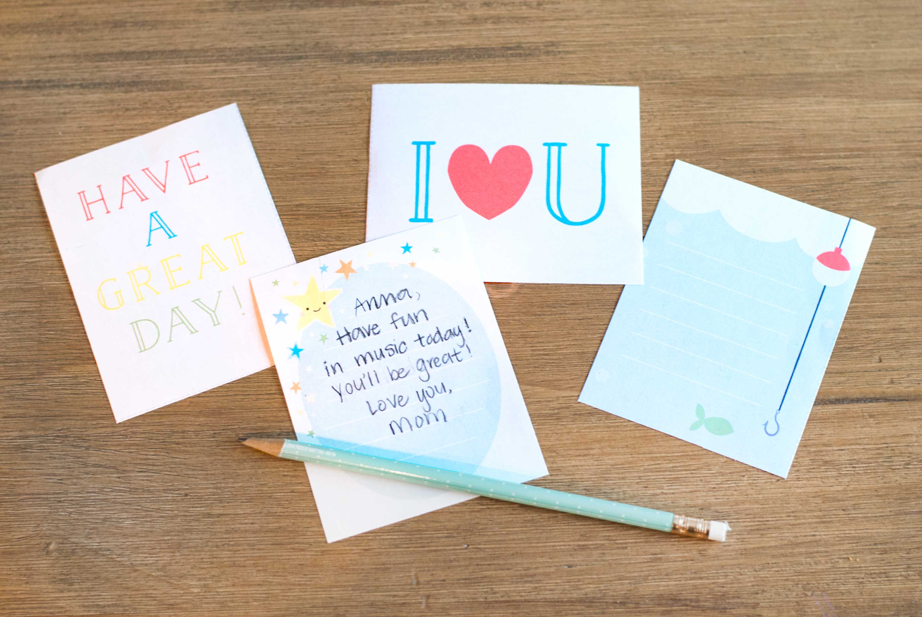 Free Printable Lunch Box Notes