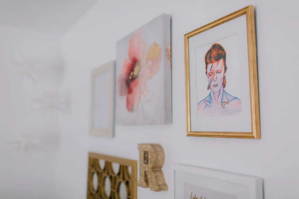 Pink and Gold Girls Nursery Gallery Wall - Project Nursery