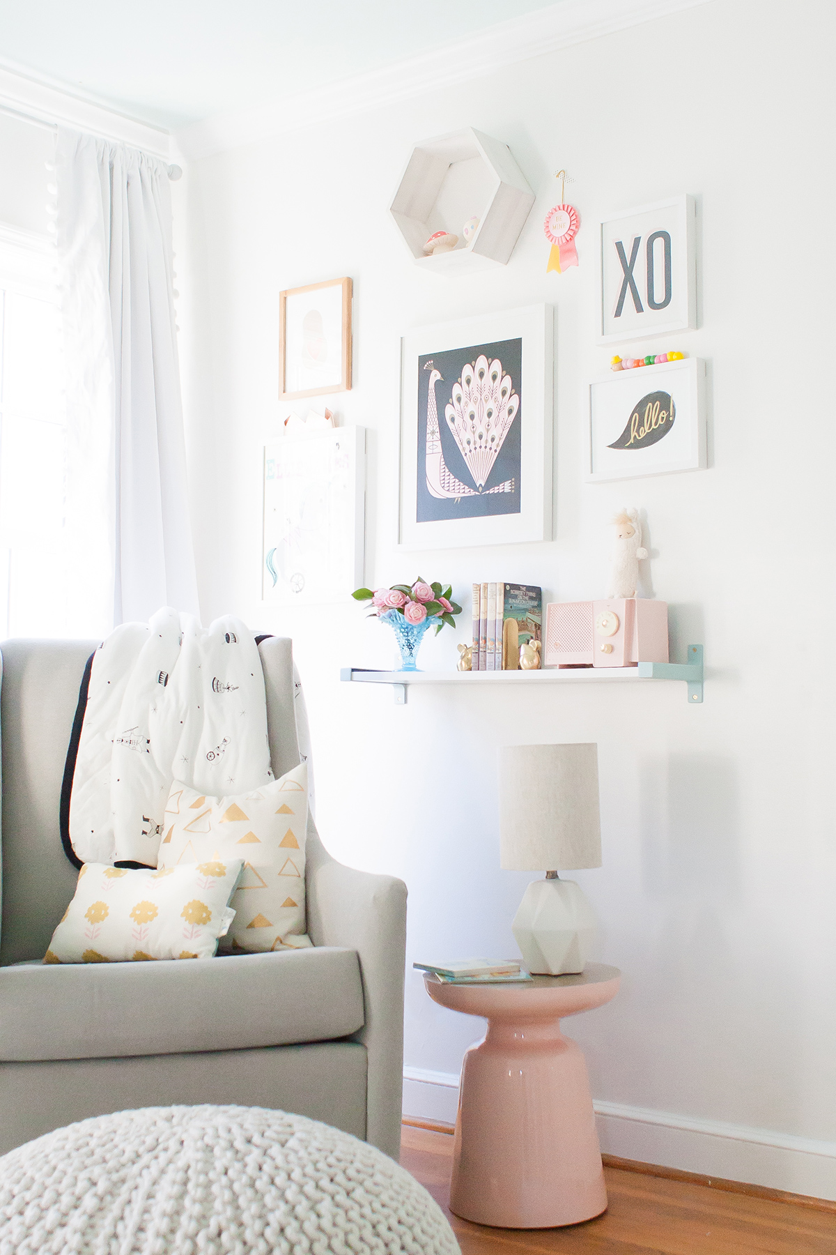 Nursing Nook in Pastel Nursery