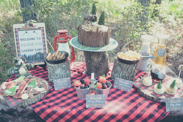 Lumberjack-Themed First Birthday Party - Project Nursery