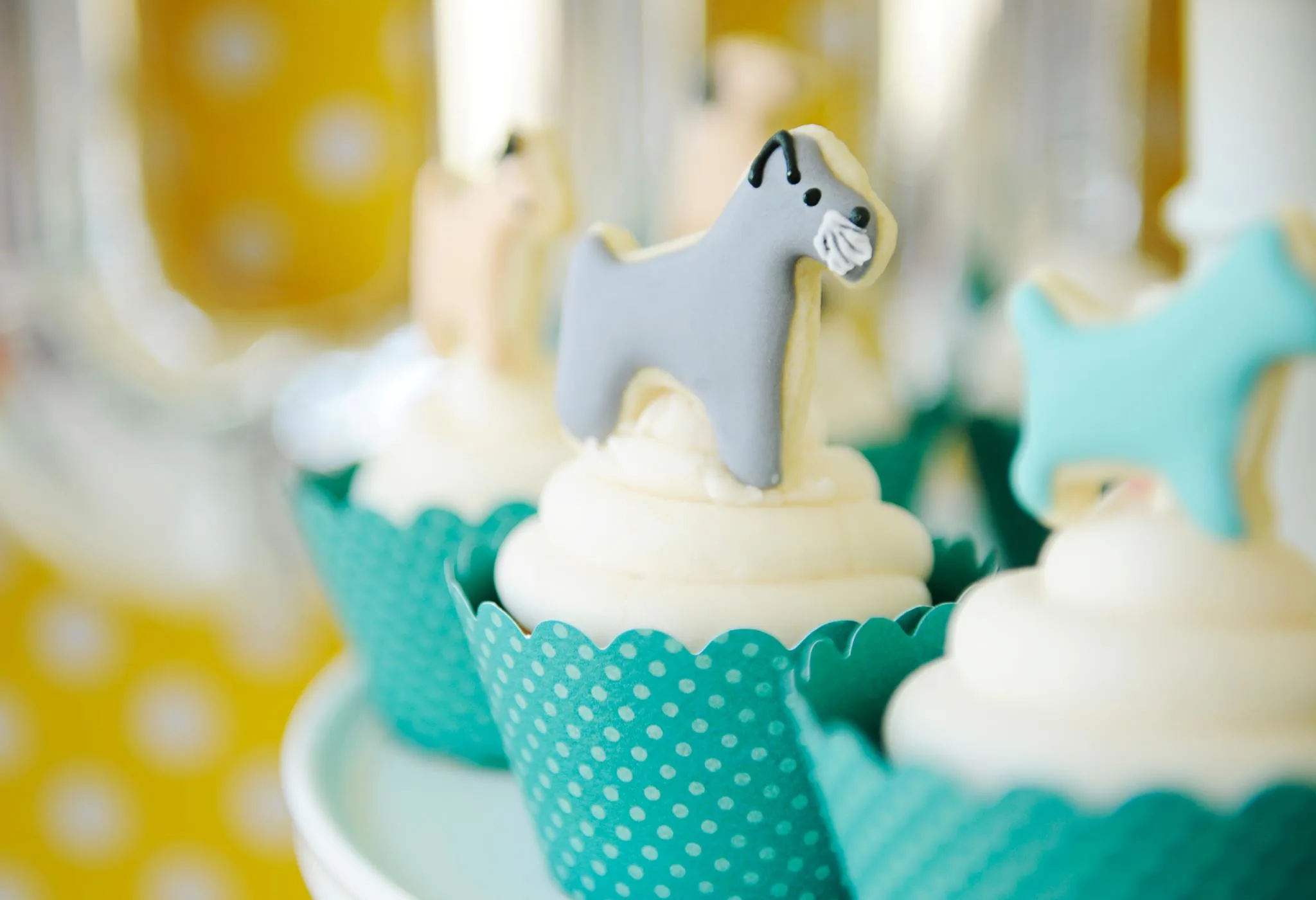 Puppy Themed Party Cupcake