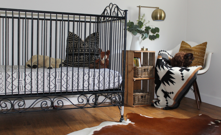 cowhide baby bedding