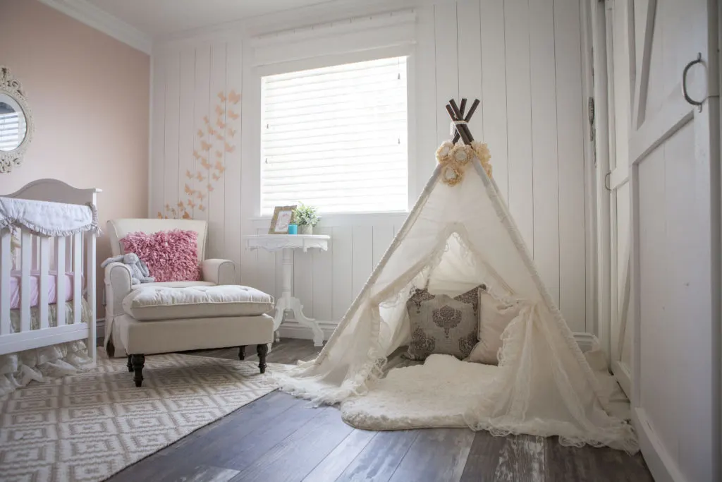 Vintage Pink and White Girls Nursery - Project Nursery
