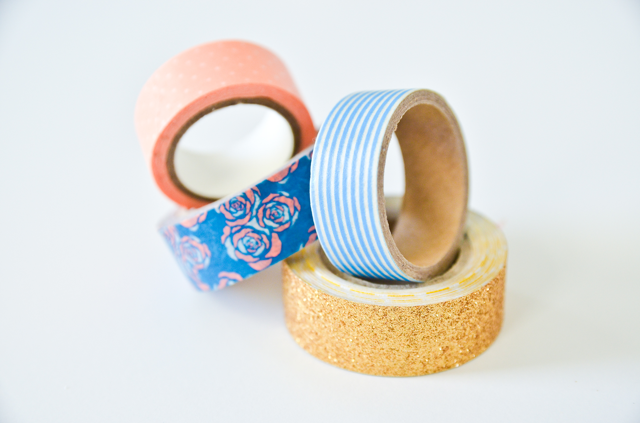 DIY Washi Tape Cupcake Toppers