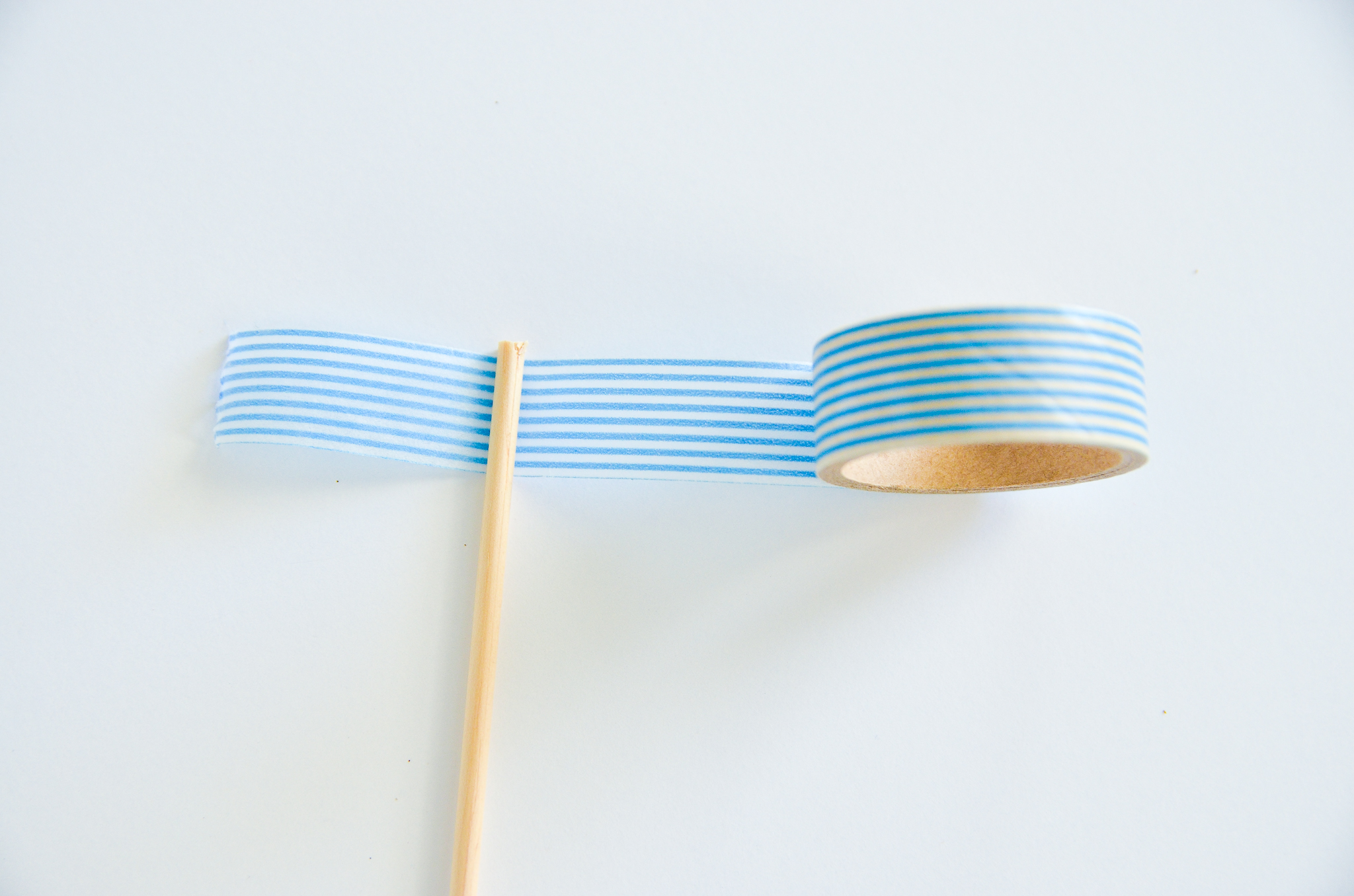 DIY Washi Tape Cupcake Toppers