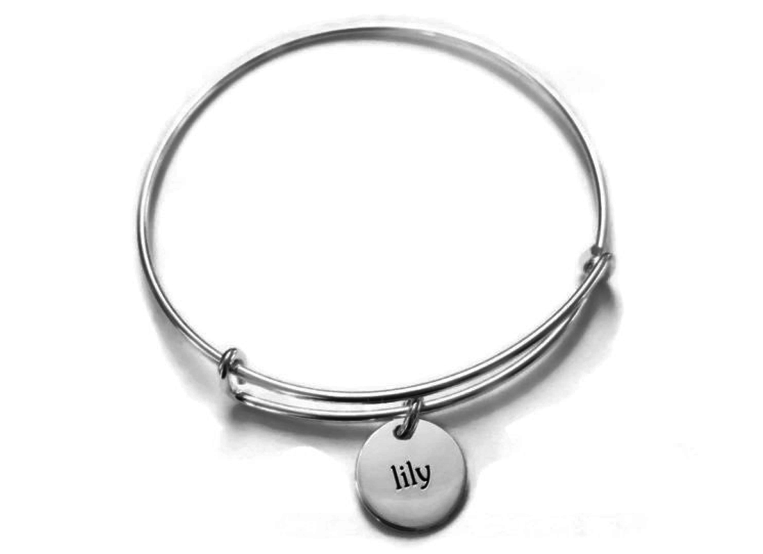 Personalized Expandable Bangle Bracelet