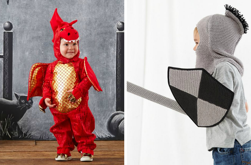 Dragon Costume and Knight Costume