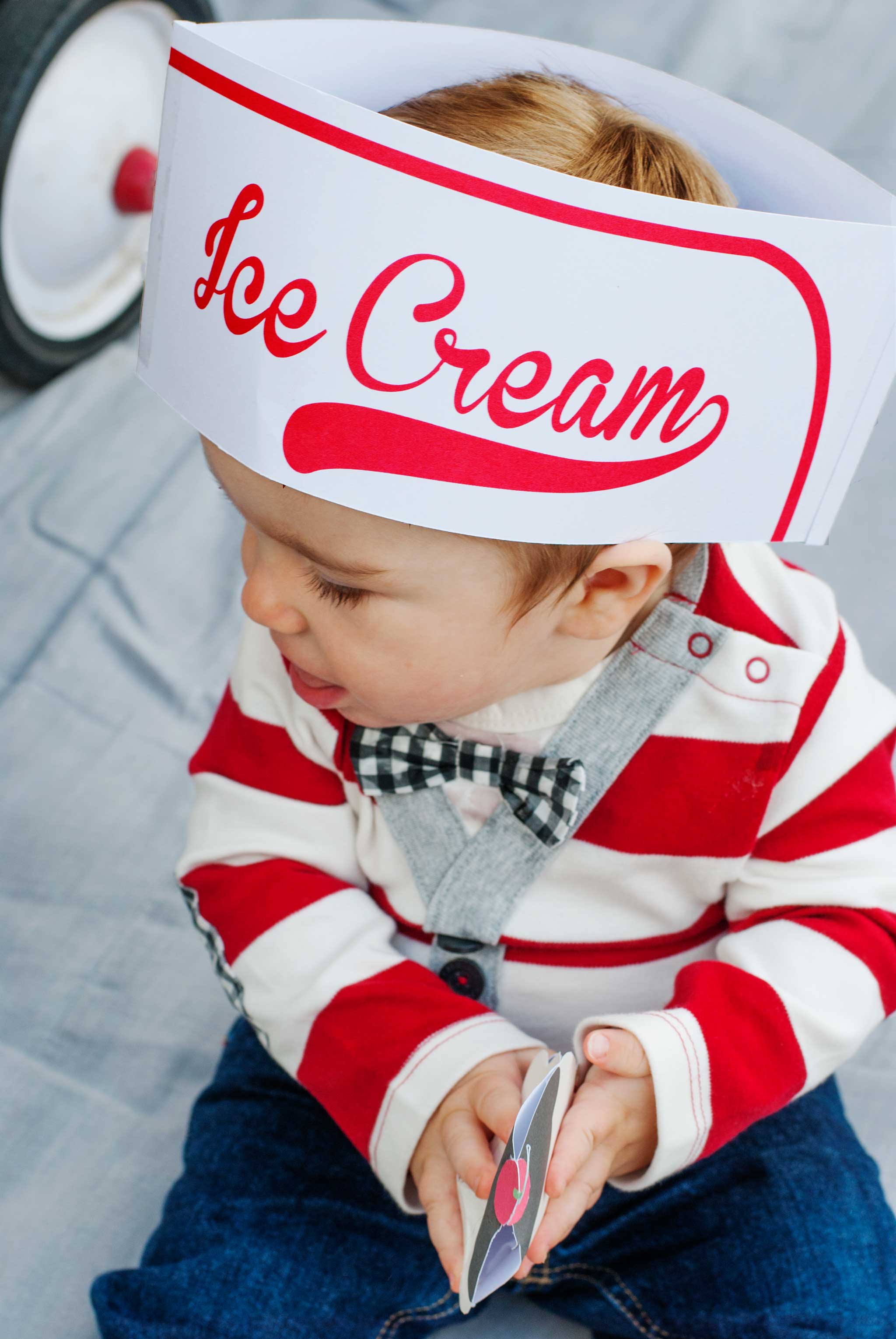 cool paper ice cream hat