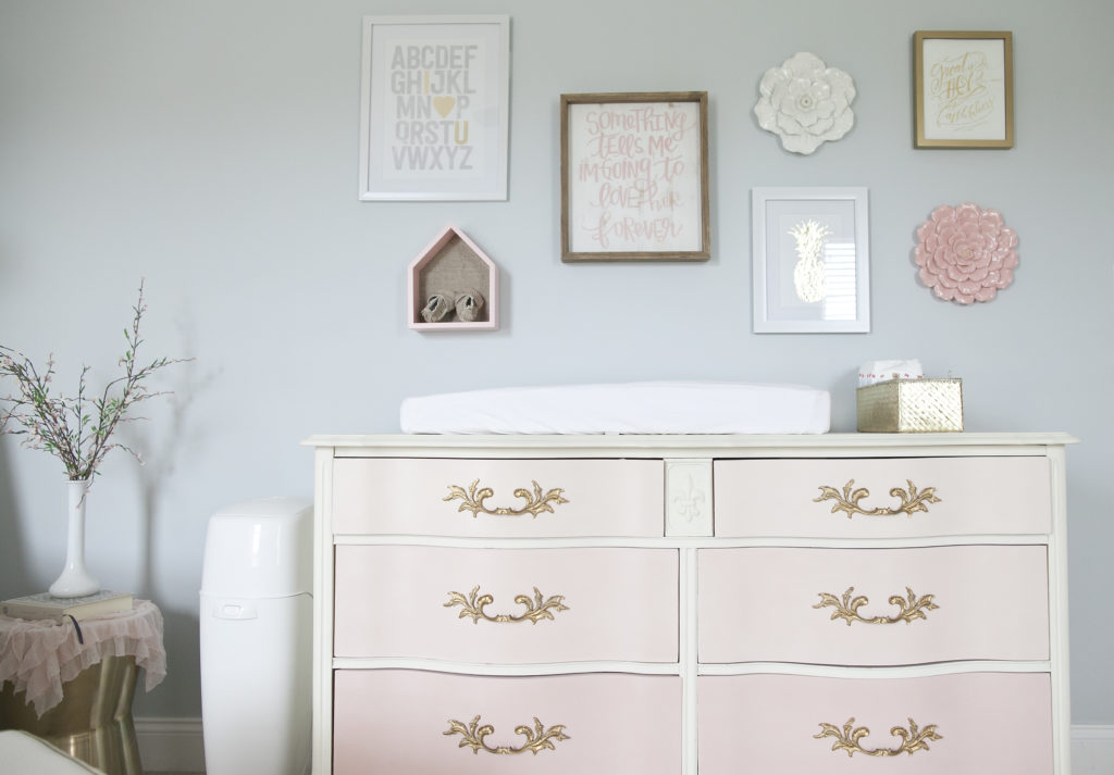 Blush and Gray Nursery