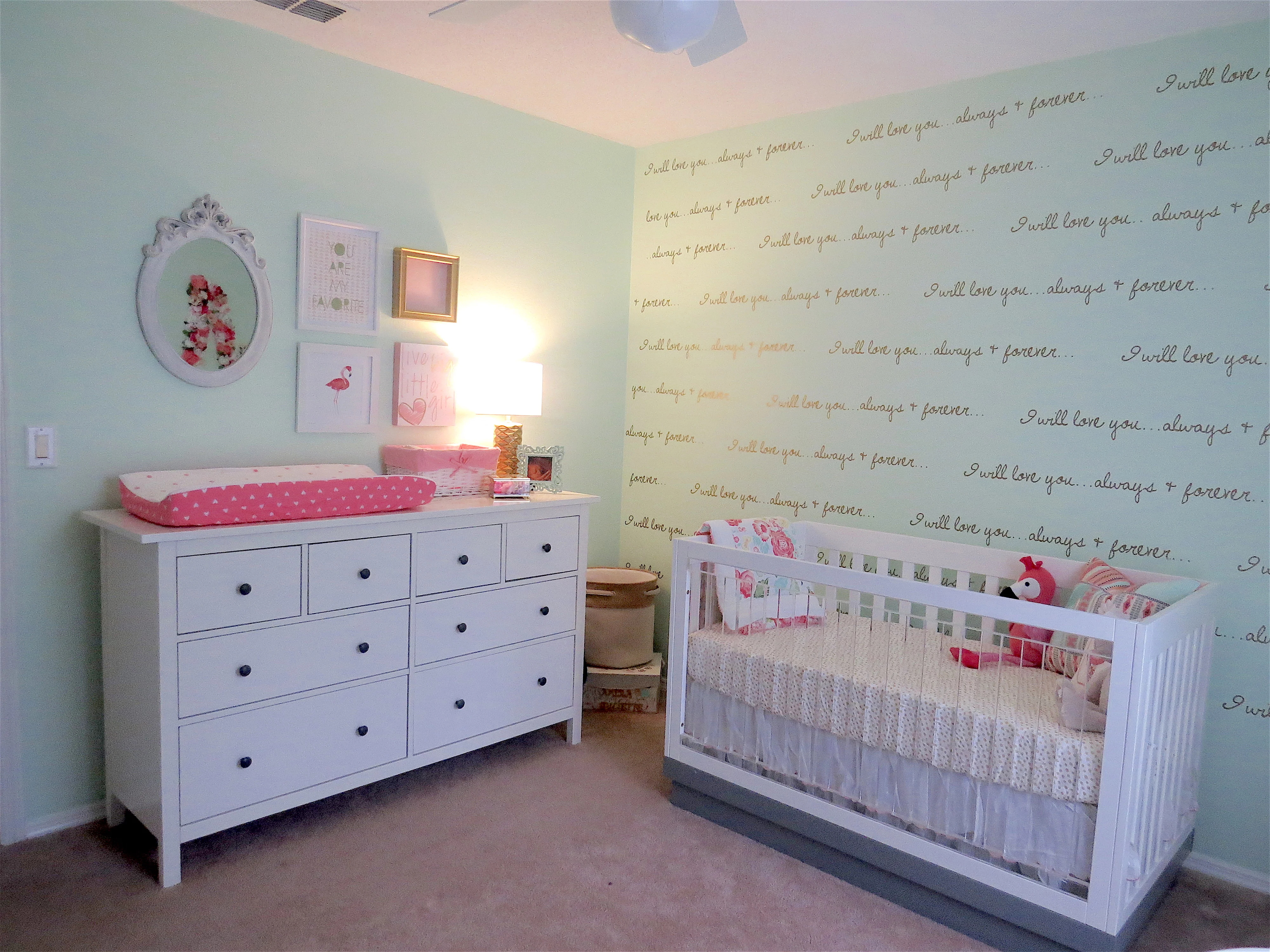 Mint, Blush and Gold Nursery