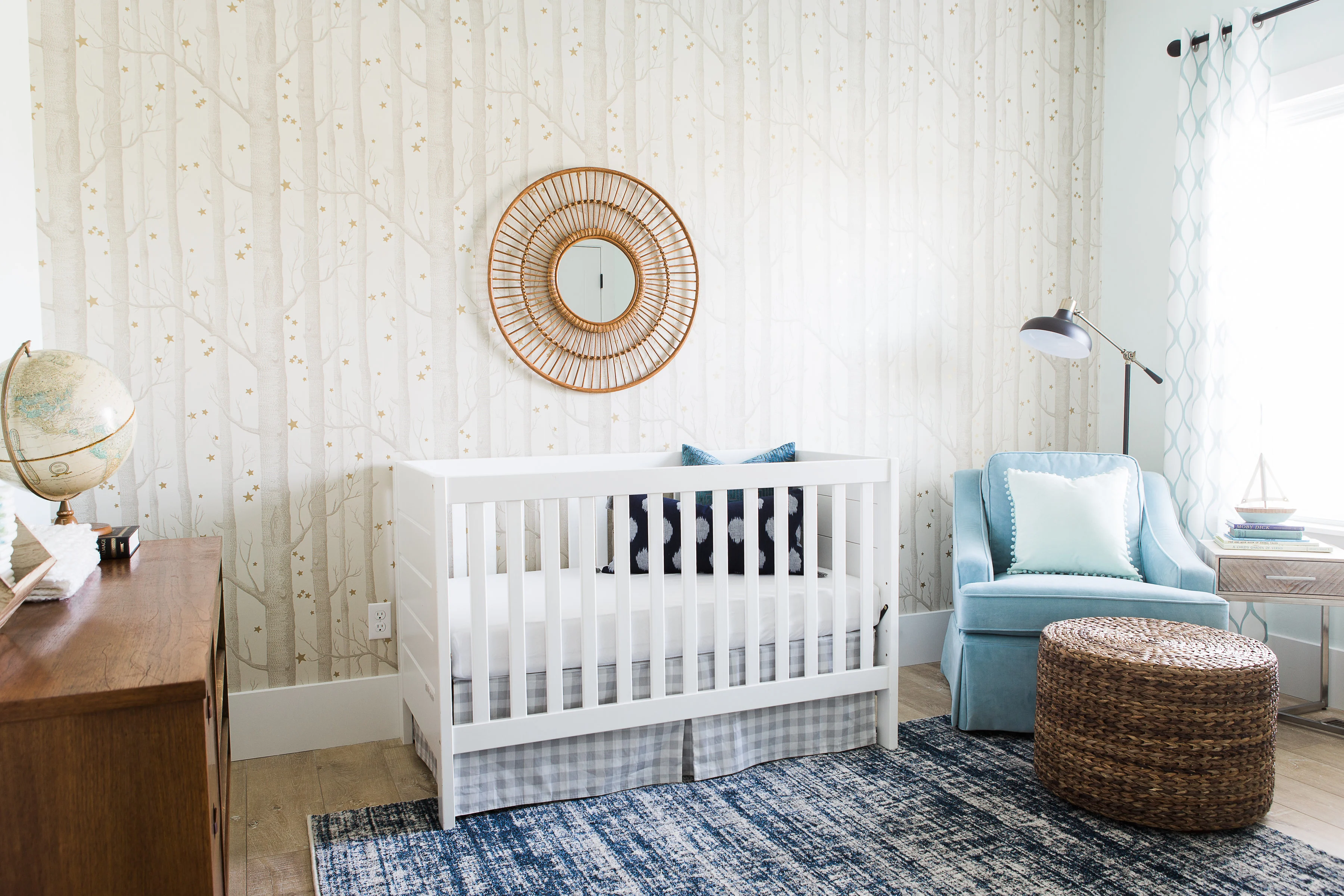 Vintage Modern Woodland-Inspired Nursery