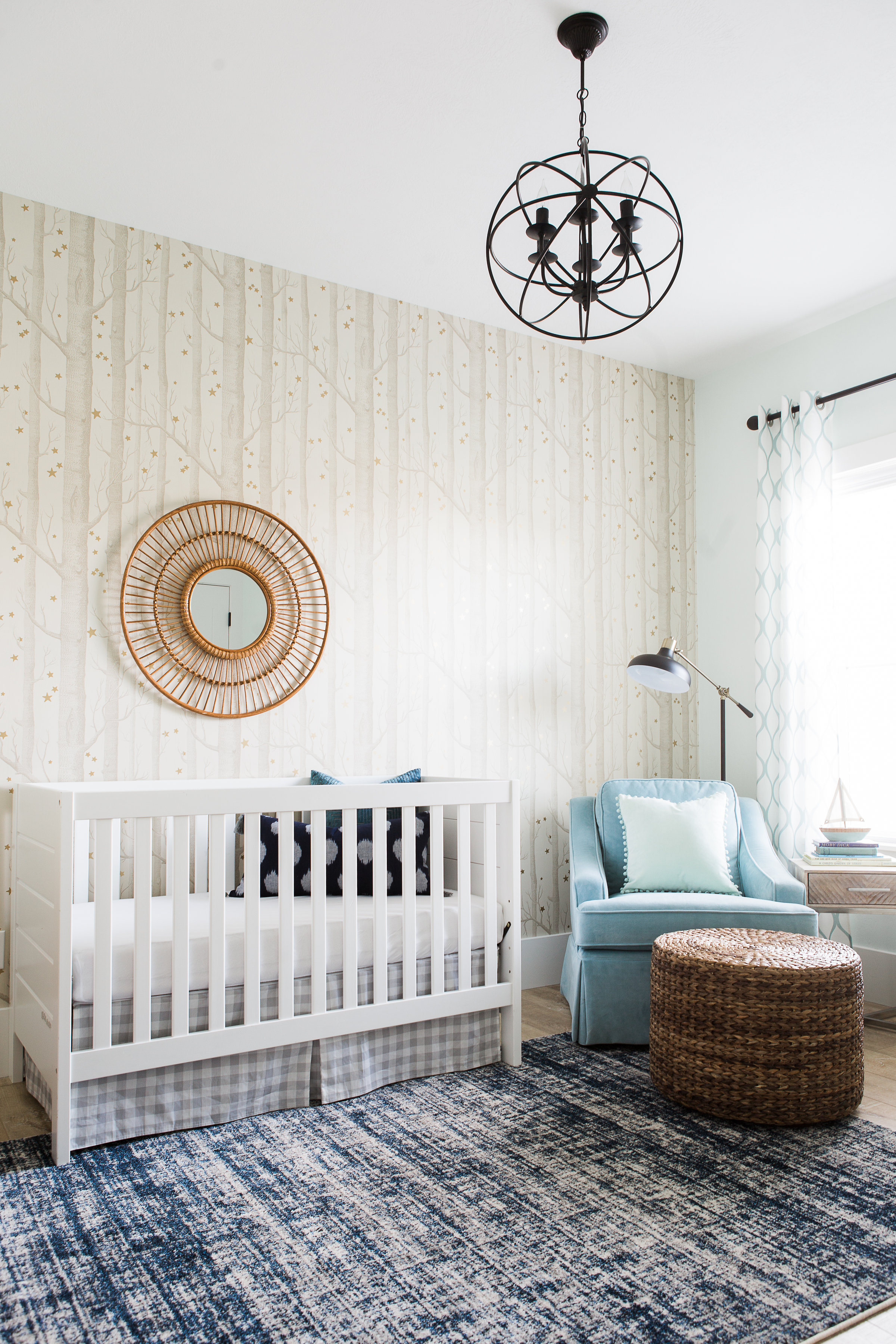 Vintage Modern Woodland-Inspired Nursery