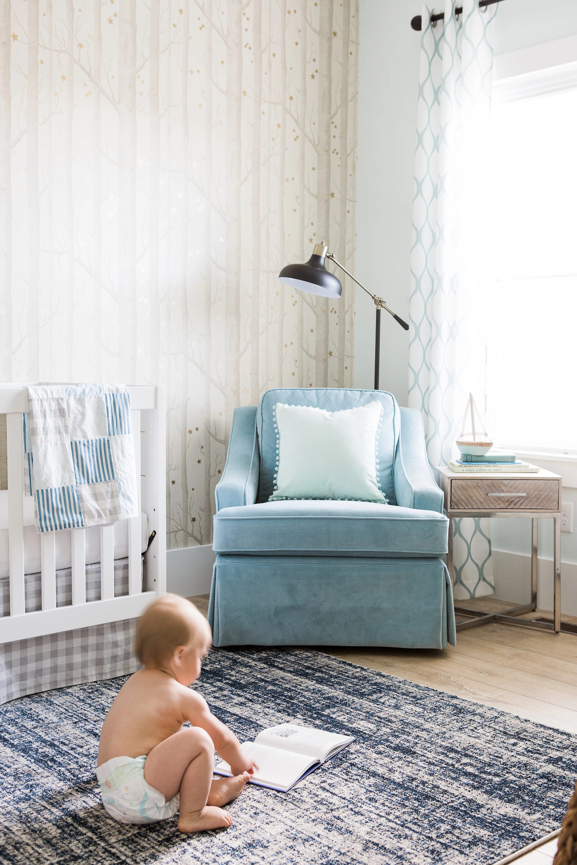 Vintage Modern Woodland-Inspired Nursery