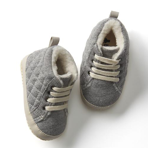 Quilted Baby Hi-Top Sneakers from Gap