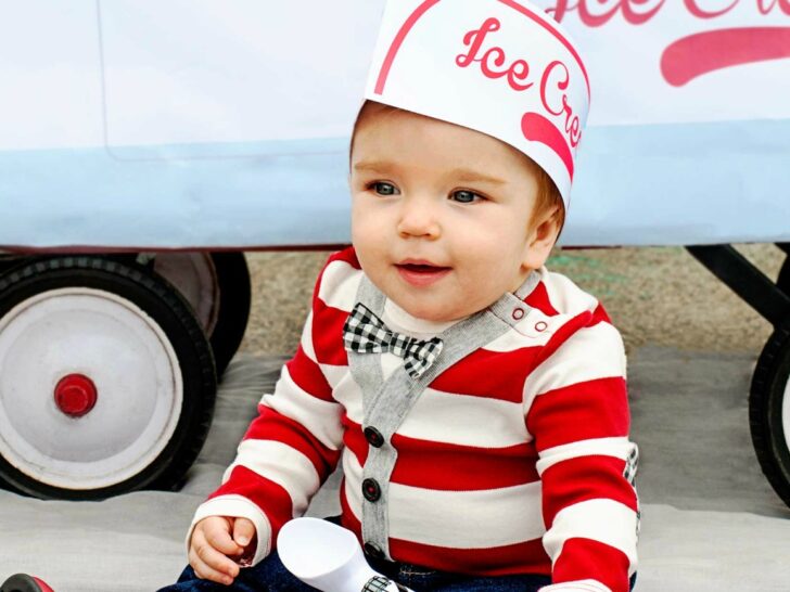 DIY Toddler Ice Cream Man Costume