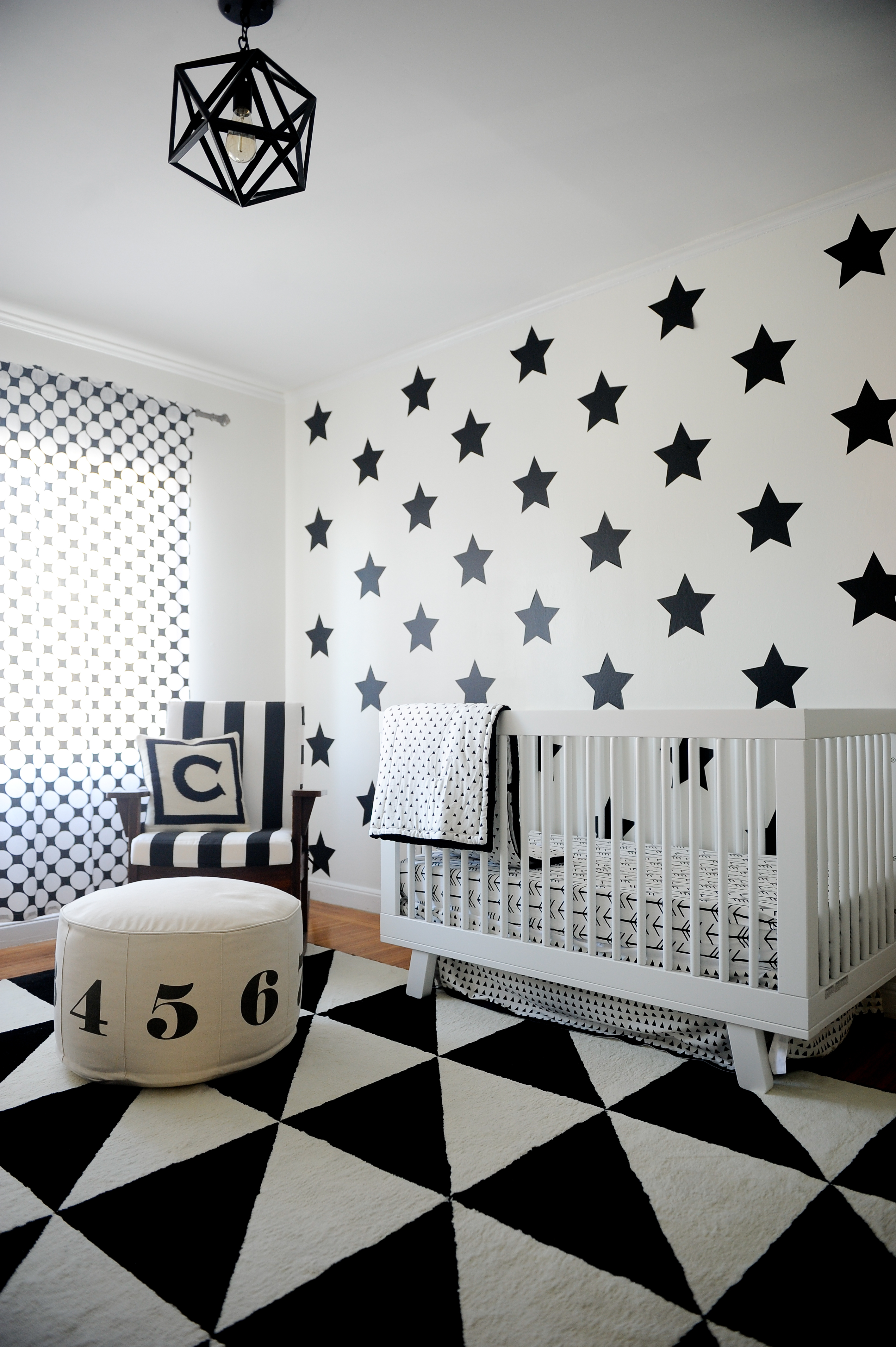 Black and White Geometric Nursery