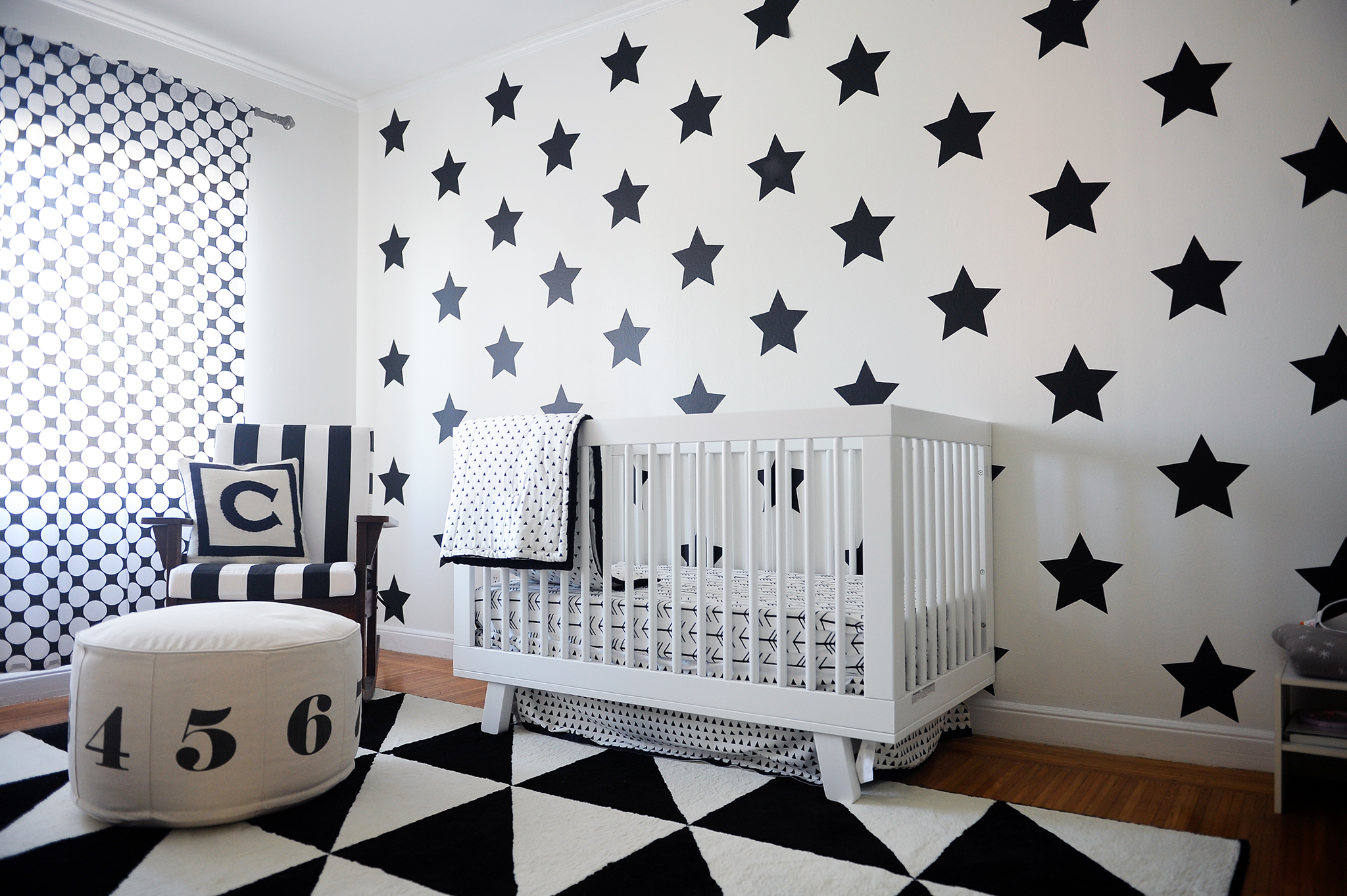 Black and White Geometric Nursery