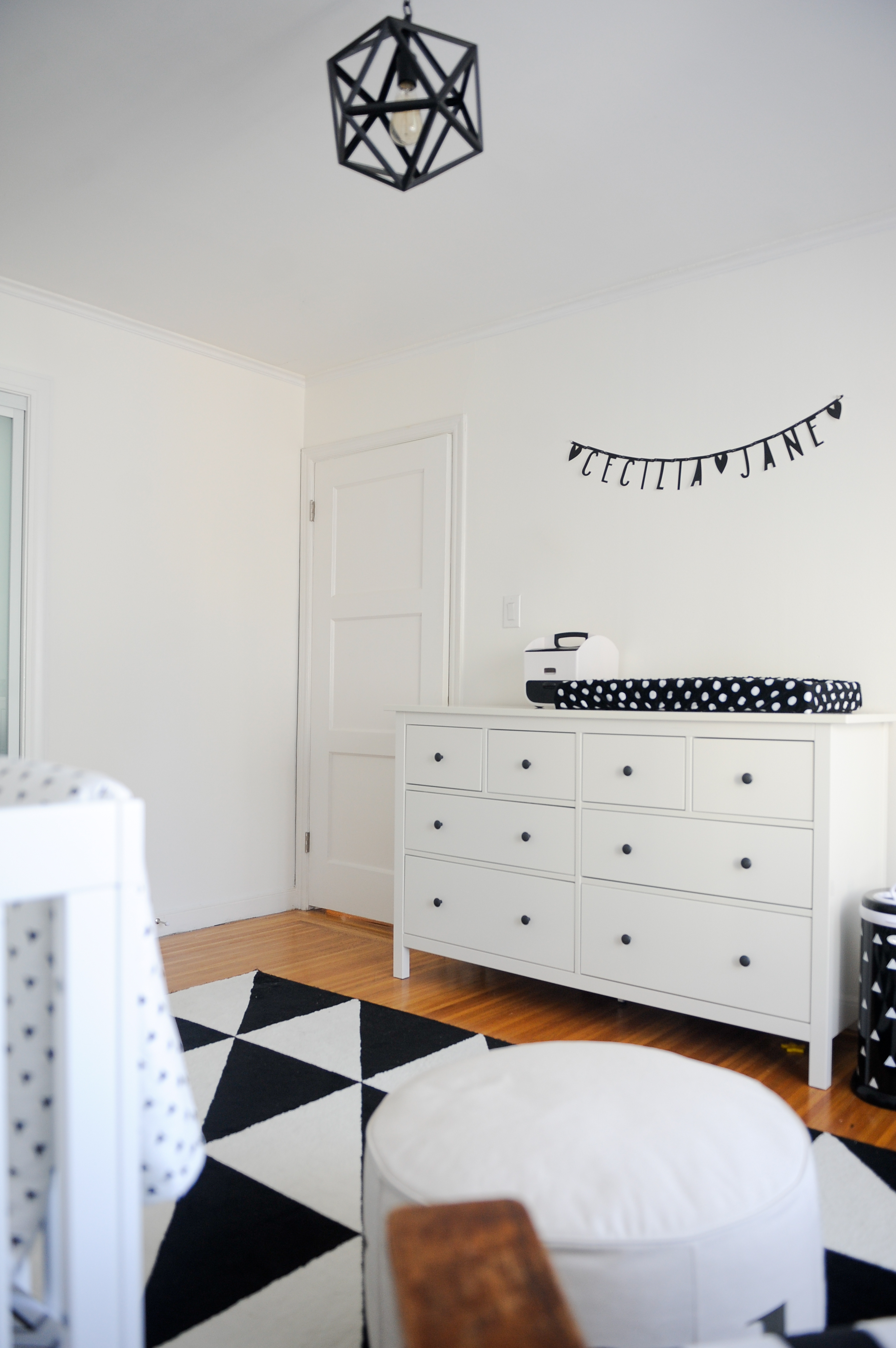 Black and White Geometric Nursery