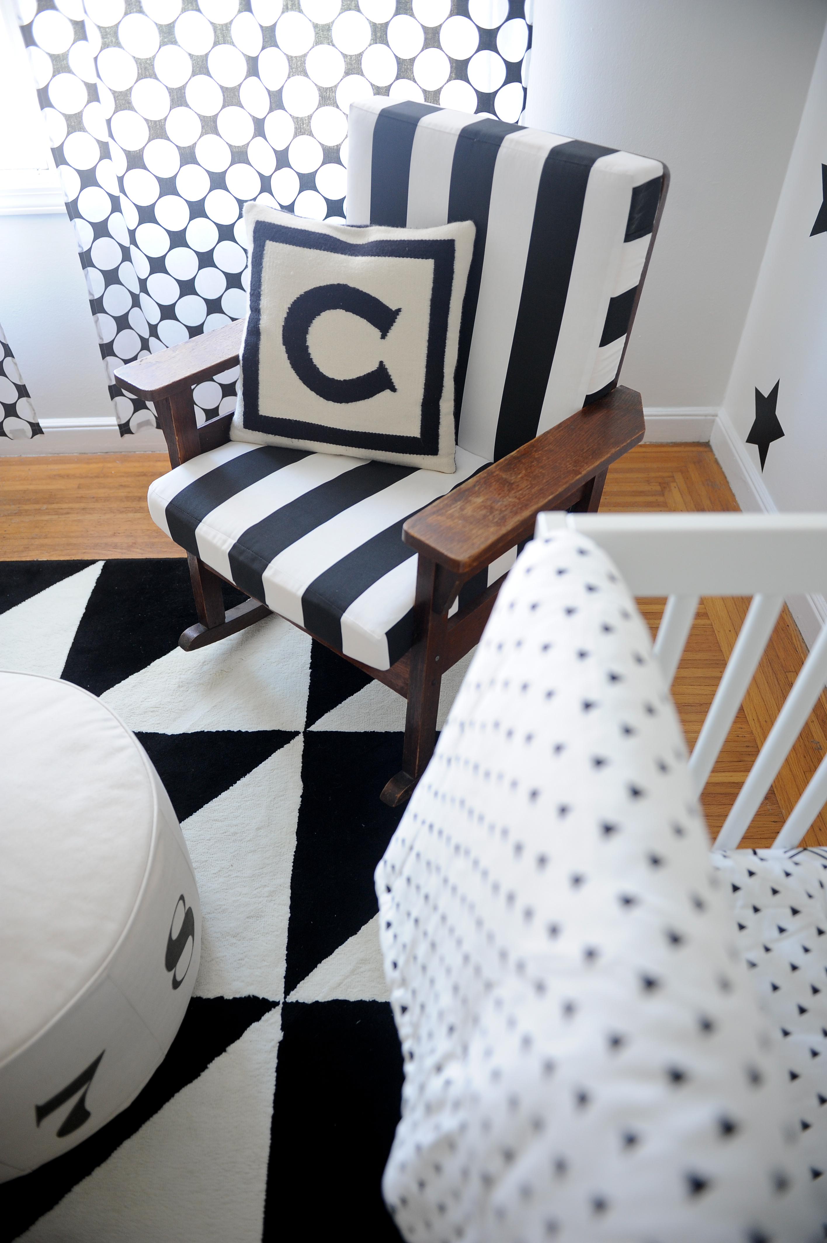 Black and White Geometric Nursery