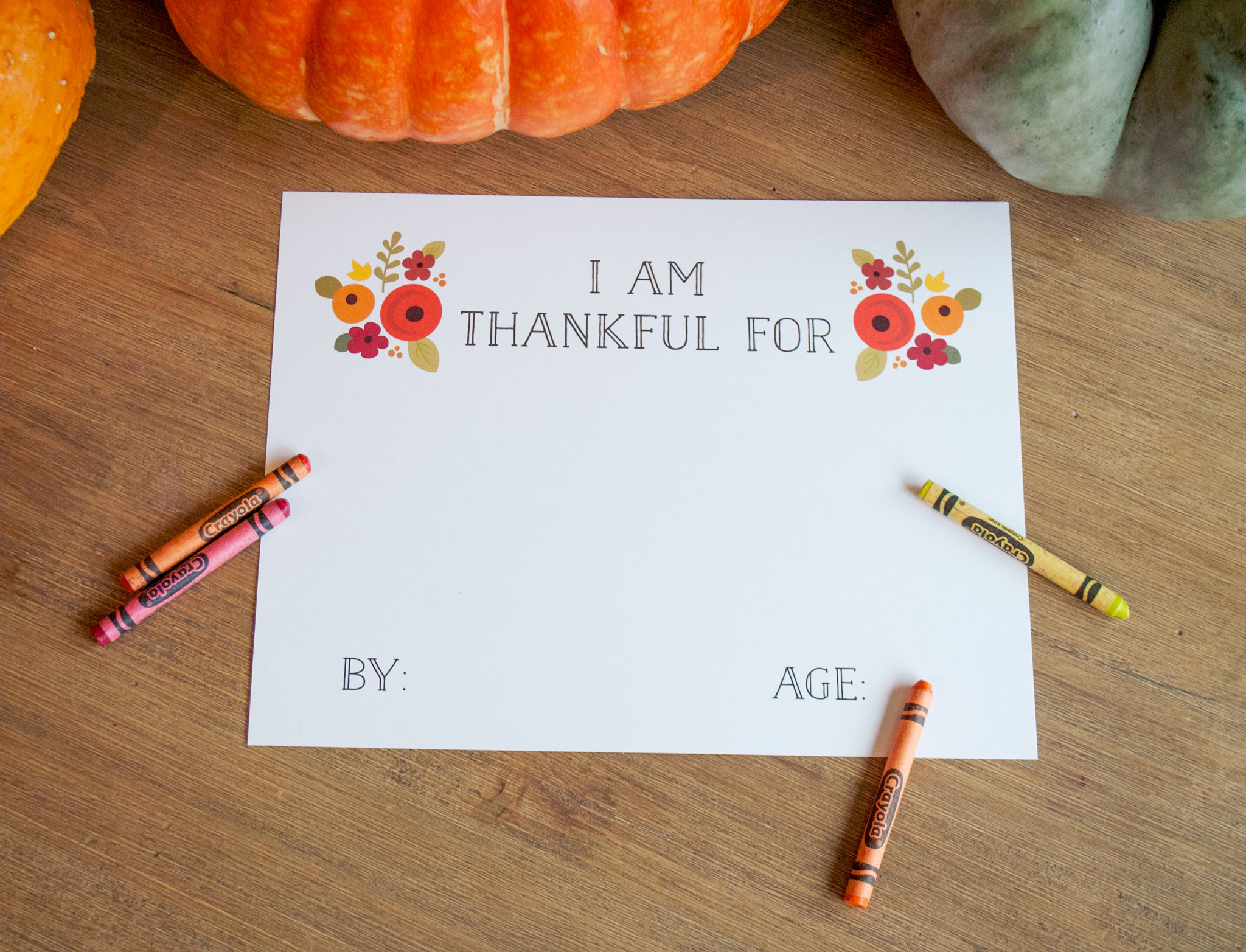 Thanksgiving Keepsake