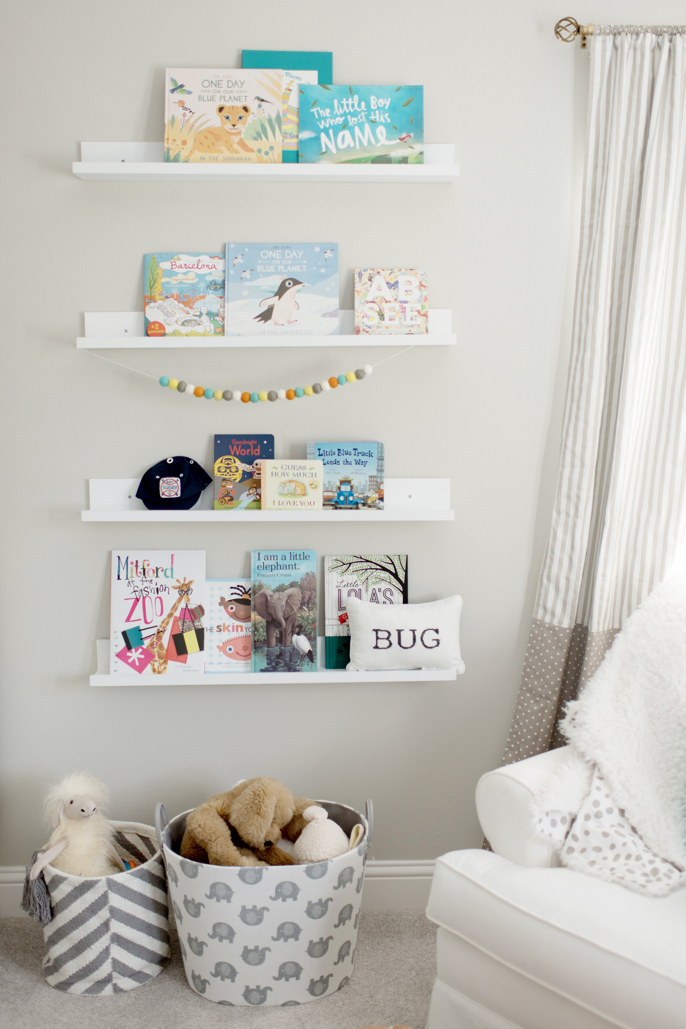 Nursery Library Wall