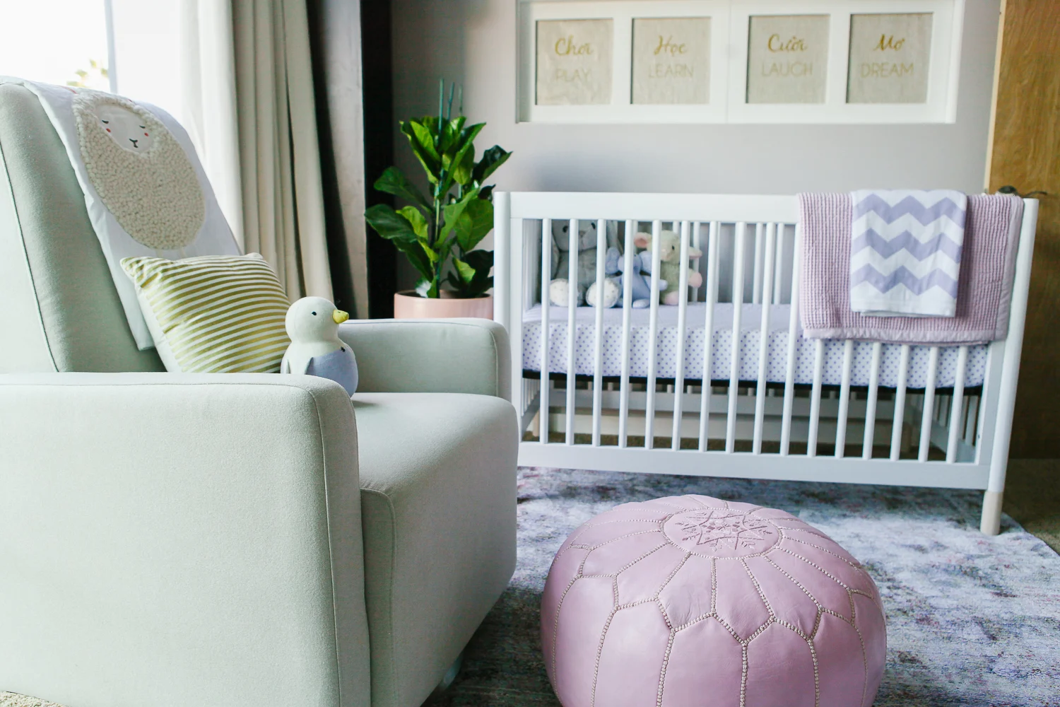 Pink and Blue Modern Nursery