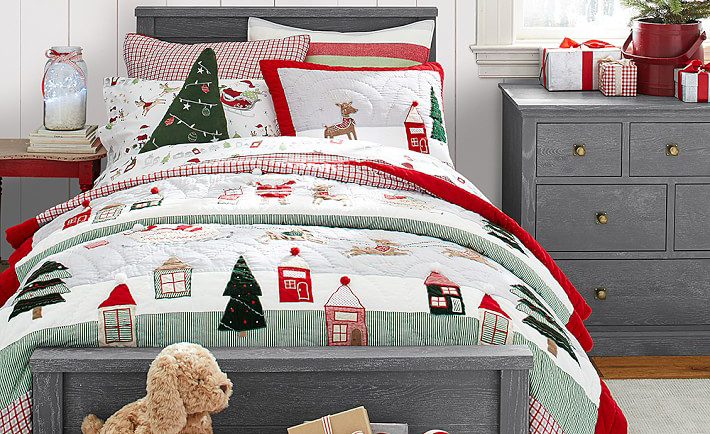 Quilted Christmas Bedding