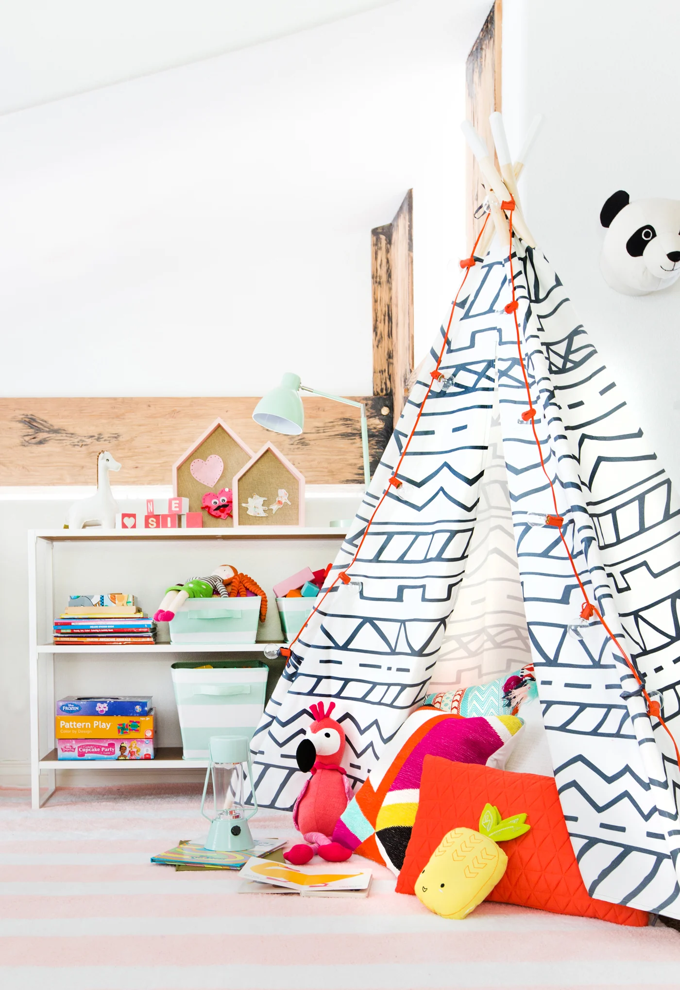 Southwestern Teepee in Playroom