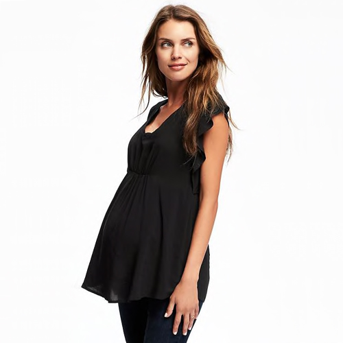 Maternity Ruffle-Sleeve Top from Old Navy