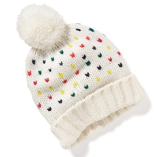 Rainbow Dot Winter Hat