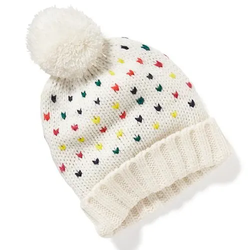 Rainbow Dot Winter Hat