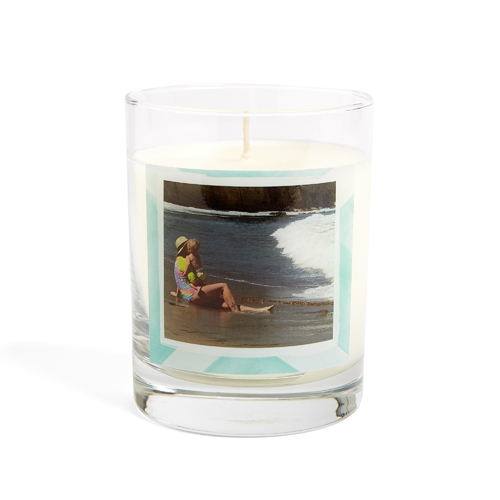 Watercolor Chevron Candle from Shutterfly