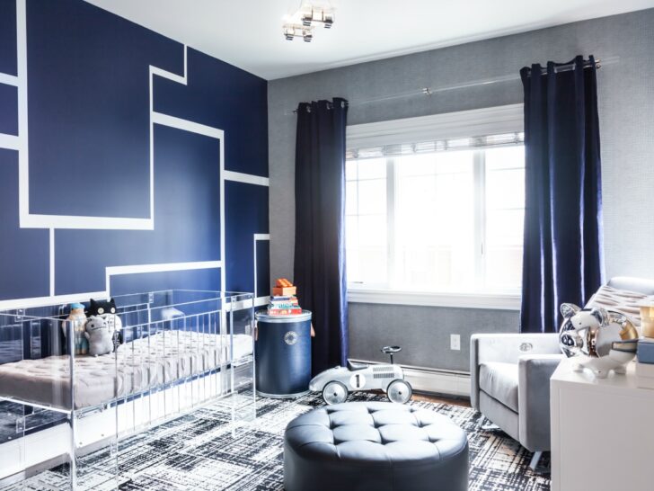 Modern Navy and Gray Nursery