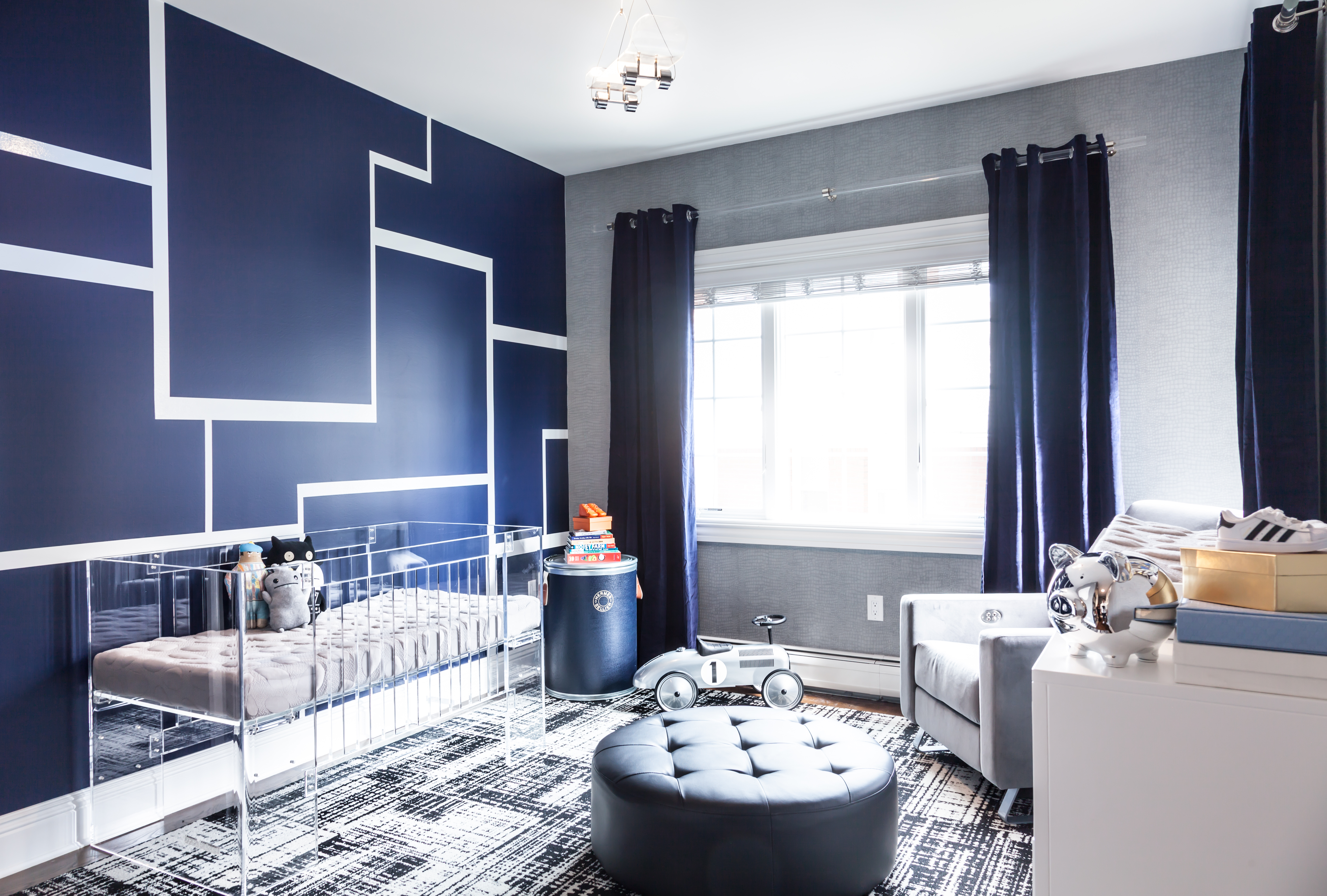 Modern Navy and Gray Nursery