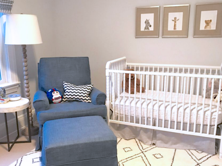 Blue and Gray Jungle Safari Nursery