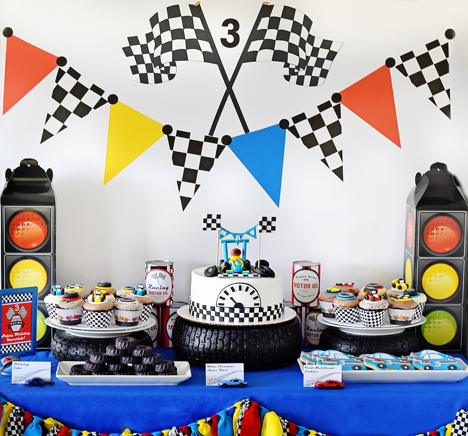 Maverick's Speedy 3rd Birthday A Race Car Party! Project Nursery