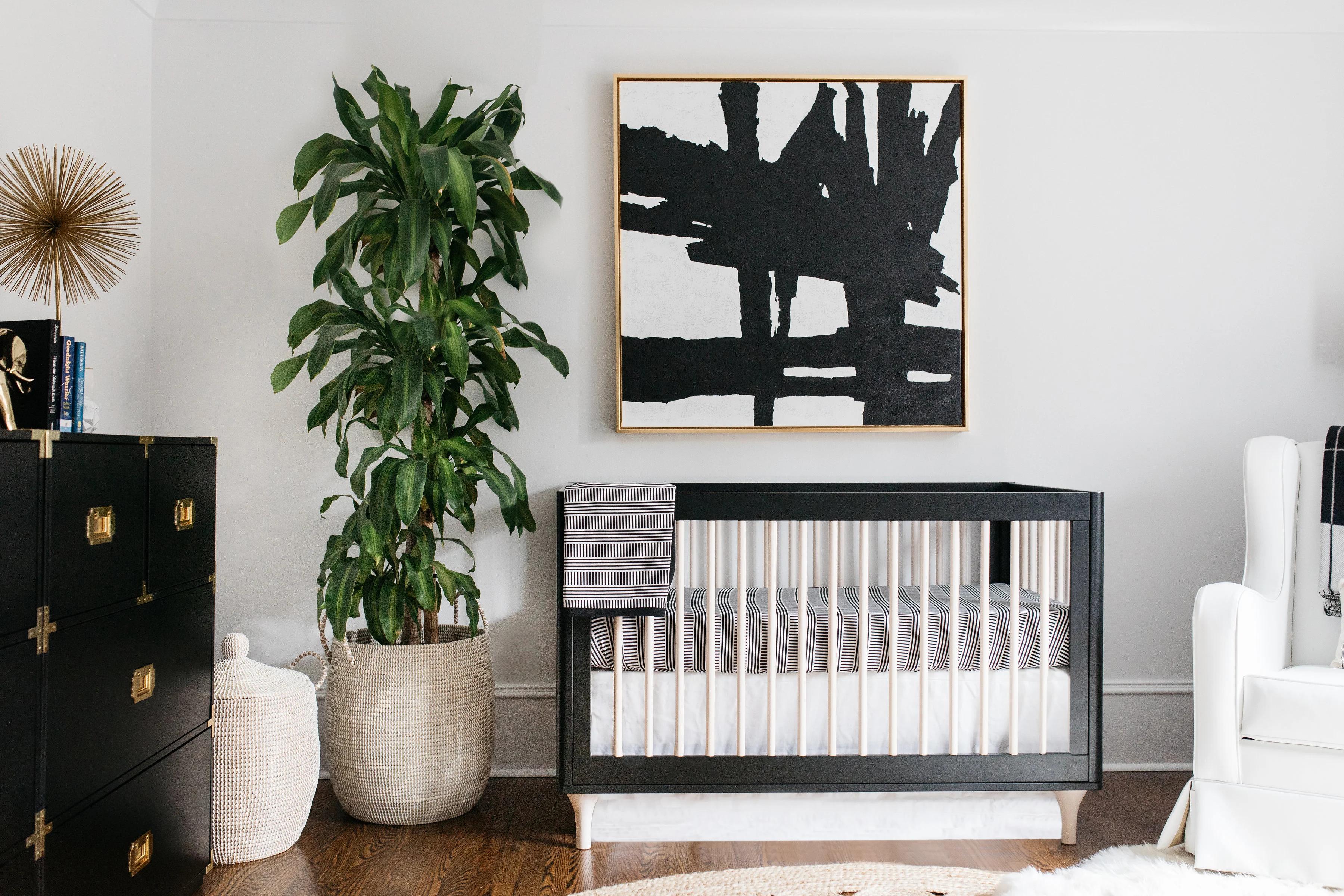 Black and White and Gold Nursery