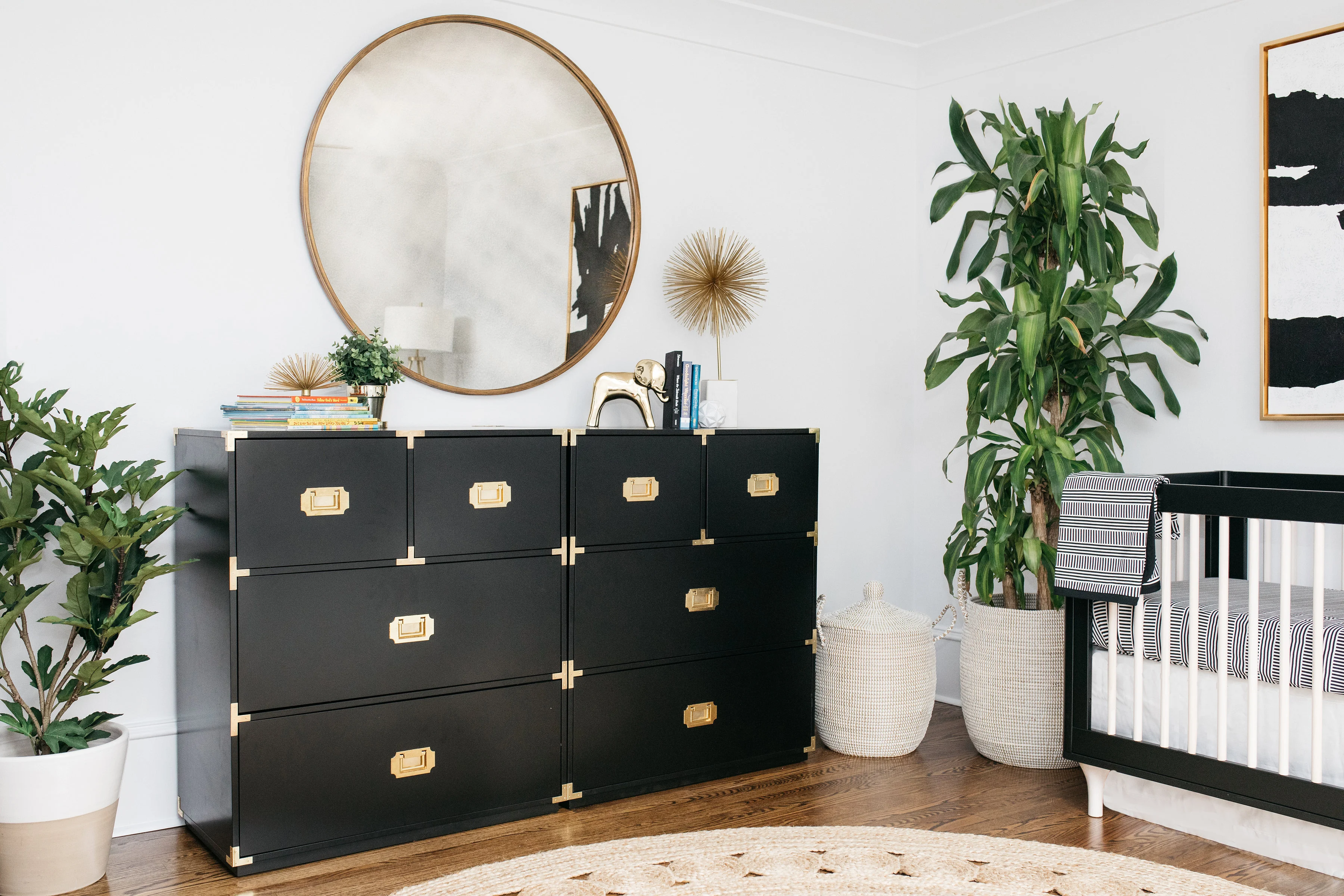 Black and White and Gold Nursery