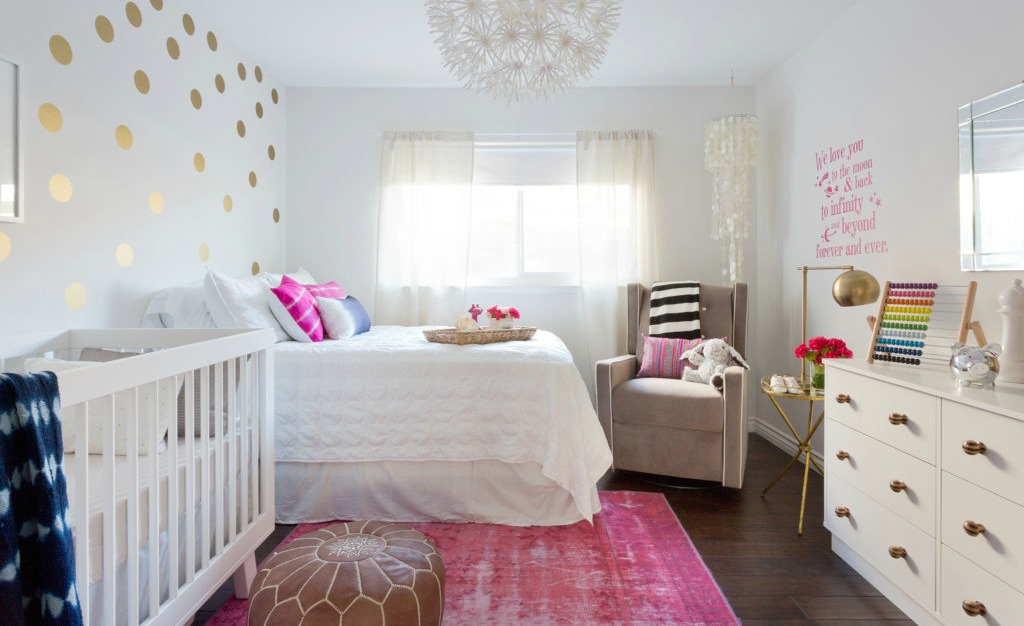 Pink and White Modern Boho Nursery - Project Nursery