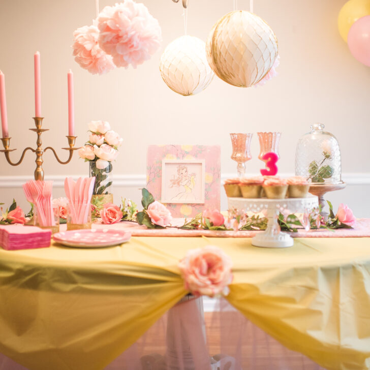 Beauty and the Beast Themed Birthday Party