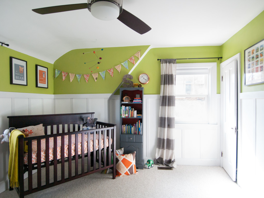 Green and White Nursery
