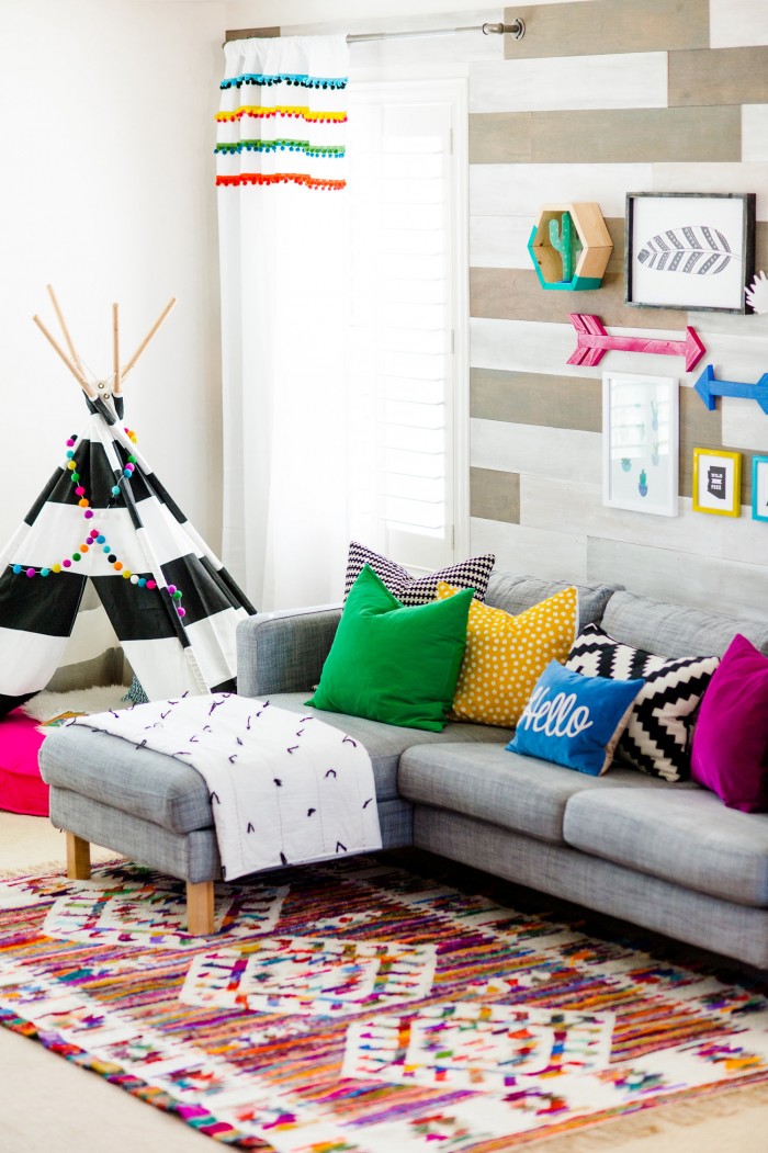 Colorful Boho Playroom