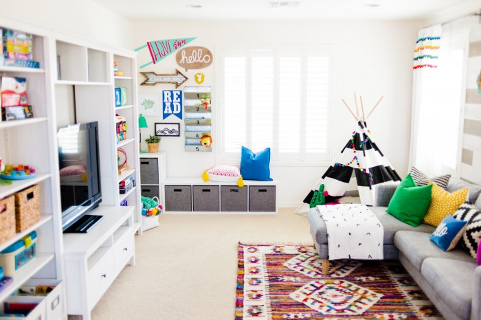 Colorful Boho Playroom