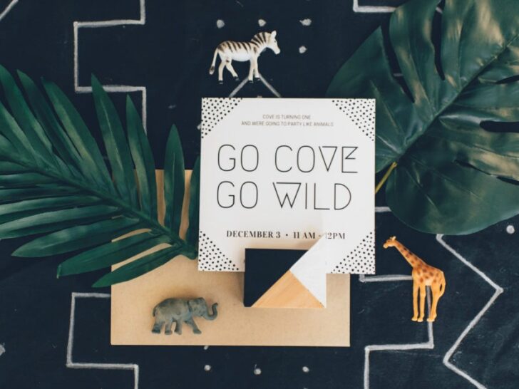 Modern Jungle Birthday Party Invitation - Project Nursery