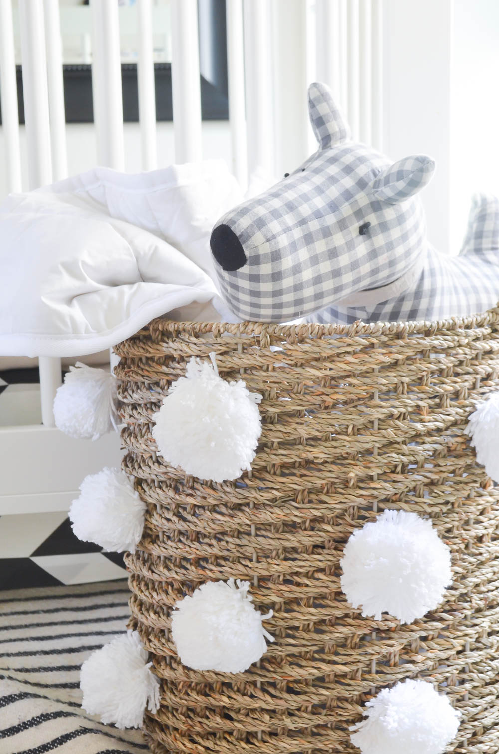 DIY Pom Pom Storage Basket