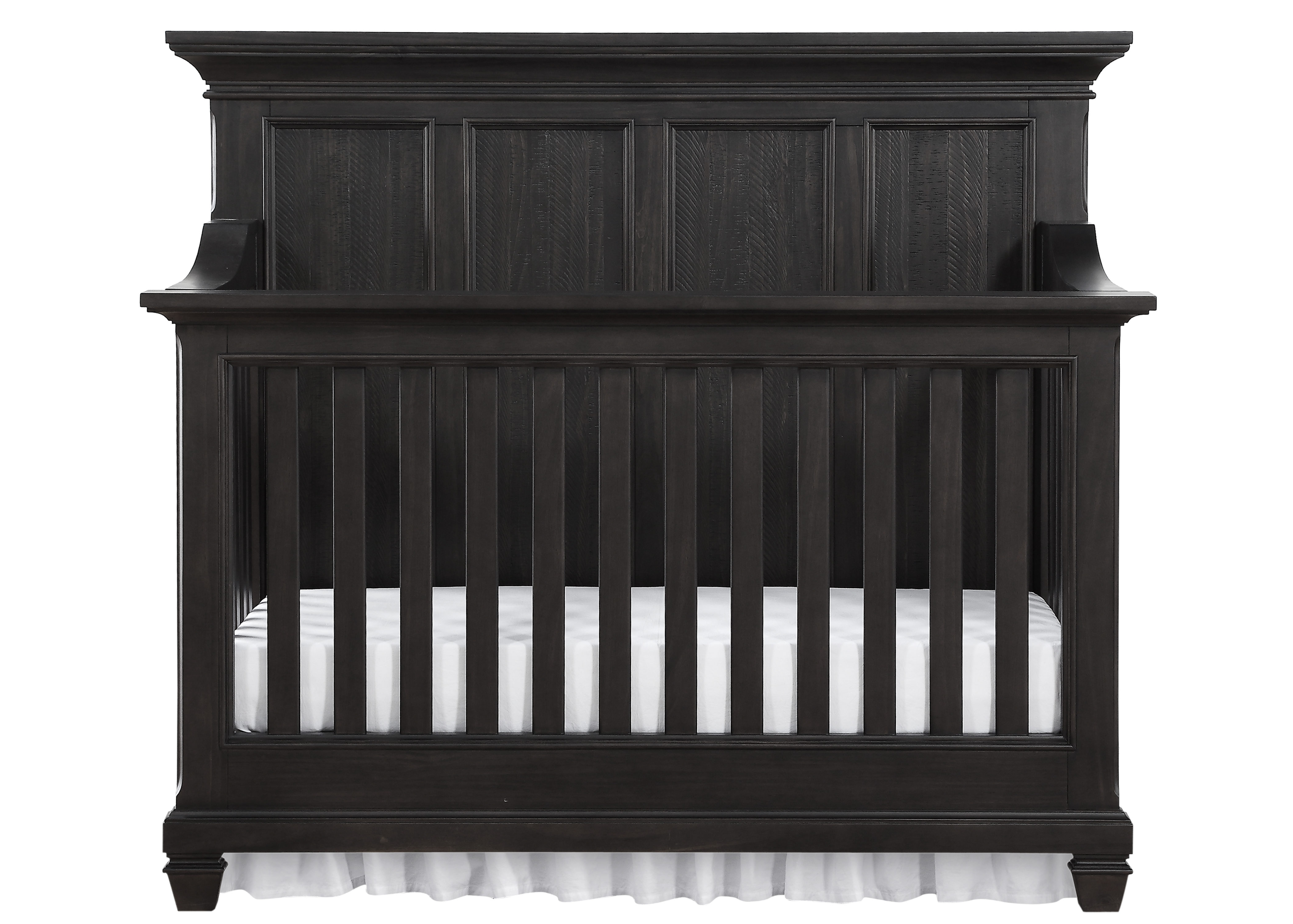 Bertini Nashville Knox Crib, Dark Crib, Transitional Crib, 4-in-1 Convertible Crib